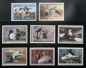 US Federal Duck Stamps #RW54-RW61 ALL MNH, MOST VF/XF & BETTER! $105 Face Value! - Picture 1 of 6
