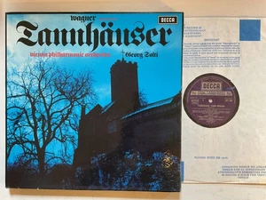 SOLTI Wagner Tanhauser N/Mint 1971 UK Decca SET 506-9 4LP Box Set - Picture 1 of 2