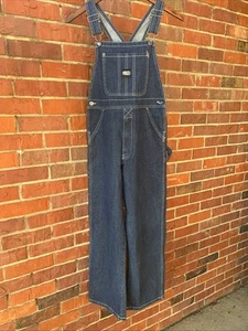 Key 226.45 Premium Youth's Denim Bib Overalls Sz 14 Work Farming Country Utility - Picture 1 of 11