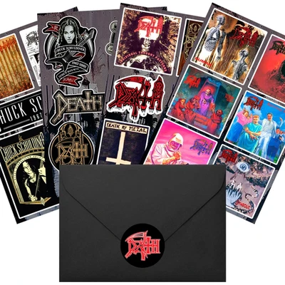 Paquete de pegatinas de la muerte | Chuck Schuliner simbólica lepra sonido de perseverancia Foto 1 de 4