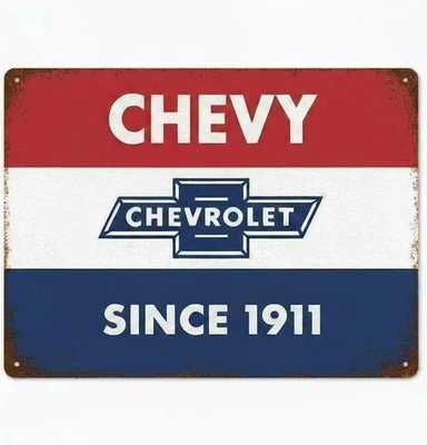 Chevrolet Chevy Since 1911 Vintage  Novelty 8 x 12 Metal Sign New! - Image 1 of 2