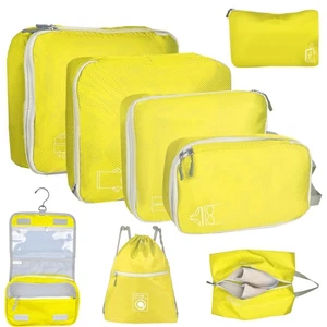 8 Set Expandable Compression Packing Cubes for Suitcases Travel Essentials Ca... - Bild 1 von 6