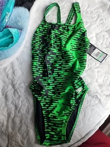Speedo Girls' Swimsuit One Piece Prolt Super Pro Solid Youth Speedo Blue 8/34 - Picture 1 of 6