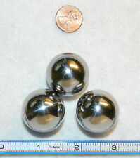 Three 1-1/8" G-100 Chrome Steel Ball Bearings~AISI52100 QS9000 Made in USA