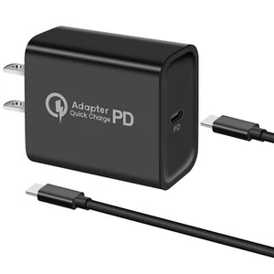 For Motorola Moto G Pure/Fast/Power/Play/Stylus Fast Wall Charger Type-C Cable - Picture 1 of 31