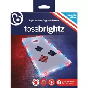 Brightz - TossBrightz Cornhole LED-Leuchten, amerikanische Flagge, 2er-Pack - Bild 1 von 3
