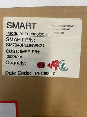 NEW SM7048PLBNWK21  Flash SIMM Memory Module - Smart Modular Technologies - Image 1 of 3
