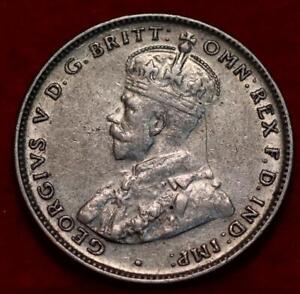 1936 Australia One Shilling Silver Foreign Coin