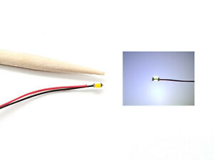 10 Stück SMD LED 0603 orange-rot mit 30cm Microlitze Miniatur LED mit Kabel #A32