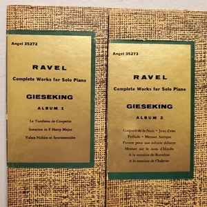 RAVEL SOLO PIANO WORKS - GIESEKING • Album 1 & 2 Vinyl Record LOT - Imagen 1 de 4