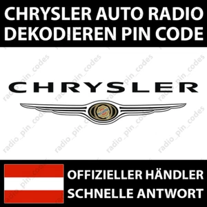 CHRYSLER RADIO DEKODIEREN PIN CODE 300 PACIFICA PT CRUISER GRAND VOYAGER NTG - Bild 1 von 12