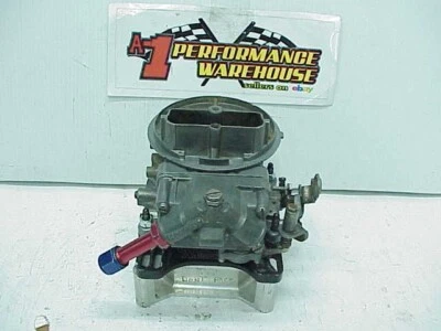 Holley 500 CFM  2 Barrell Racing Carburetor 4412-3 & Wilson spacer IMCA Legal Foto 1 de 4