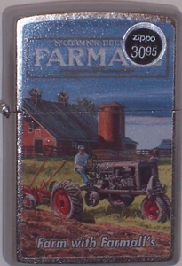 New ZIPPO USA Windproof LIGHTER 852192 Case IH Farm wt Farmall Tractor McCormick - Picture 1 of 9