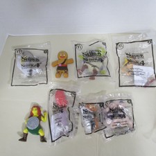 2010 MCDONALDS SHREK FOREVER AFTER SET 8 FIGURES FIONA PUSS N DONKEY GINGY 6 MIP