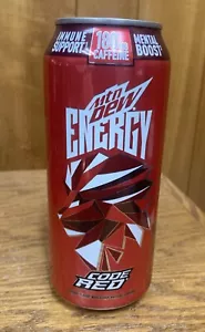Mountain Dew Energy Code rot 16oz Dose - versiegelt - tempgesteuert 2023 Neu - Bild 1 von 3