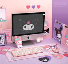 [ROYCHE] Sanrio No Noise Wireless Keyboard Mouse Set +Mouse Pad Gift