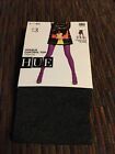 Hue Opaque Control Top Tights 4690 Graphite Heather Size 3 New USA