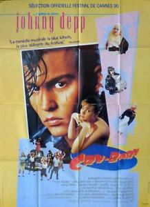 CRY BABY - DEPP / WATERS / SEIGNEURS / POP- VOITURE - GRANDE AFFICHE ORIGINALE DE FILM FRANÇAIS