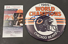 1985 MIKE DITKA Signed 6" WORLD CHAMPIONS Button-CHICAGO BEARS-JSA Authenticated