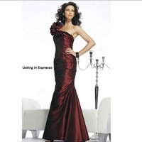Jovani 67650 one shoulder mauve glitter 