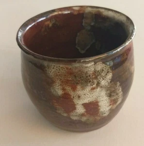 Small earthen tones glazed pottery garden pot 11cm in lovely condition - Picture 1 of 6