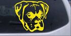Boxer Bulldog Car Or Truck Window Laptop Decal Sticker Yellow 3.3X3