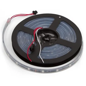 RGB LED Strip SMD5050, WS2811 (black, with controls, IP67, 12 V, 60 LEDs/m, 5 m) - Picture 1 of 1