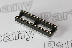 2x IC Socket Turned Pin 24 Way 0.3" Width DIL Chip DIP Sockets - Picture 1 of 4