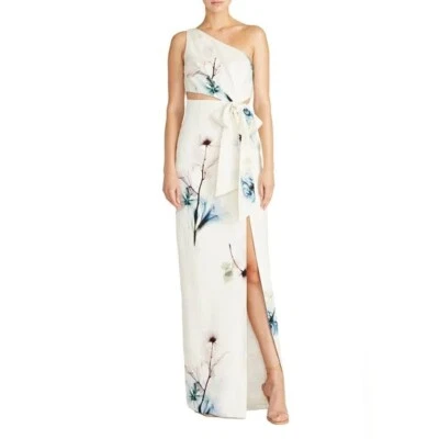 Monique Lhuillier цветочный одно плечо платье, платье в рентген Flora - Изображение 1 из 4