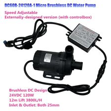 Speed Adjustable 24V DC 120W Micro Brushless Water Pump DC60B-24120A 12m 3800LPH