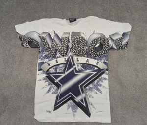 Magic Johnson T's Dallas Cowboys T-Shirt Mens M Medium New Football White 1995 - Picture 1 of 19
