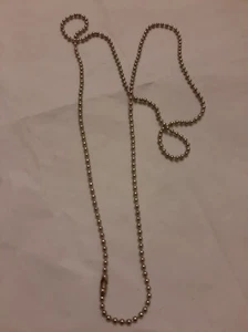 Plain Industrial Silver Tone Metal Chain Necklace WB - Picture 1 of 3