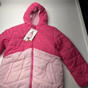 Eddie Bauer Girls Youth Reversible Jacket HoodiePlush Pink Size M MEDIUM 10/12 - Picture 1 of 8
