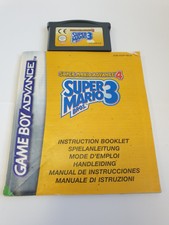 Super Mario Advance 4 Super Mario Bros 3 (Game Boy Advance, GBA) CART & BOOK 