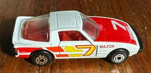 Vintage Matchbox Superfast Mazda RX7 White Red Die Cast #7 - Picture 1 of 7