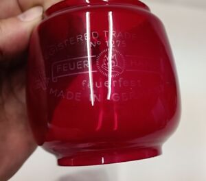 Original Feuerhand Glas No. 1275  Rot Feuerfest Made in Germany