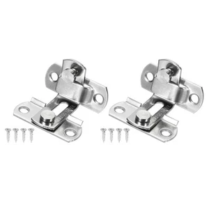 Barn Door Latches 2 Pack 2.6 x 2 Inch 90 Degree Flip Barn Door Lock Security ... - Picture 1 of 6