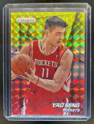 2014-15 Prizm Yao Ming Prizms Yellow and Red Mosaic #240 Rockets - Image 1 of 2