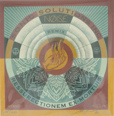 Shepard Fairey (Obey) : Noise - Ressurectionem Ex-Mortuis - Vinyl Unterzeichnet - Bild 1 von 4