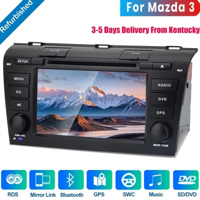 For Mazda 3 2004-2009 7"Car Stereo Radio GPS Navi Bluetooth DVD Player Head Unit Foto 1 de 4