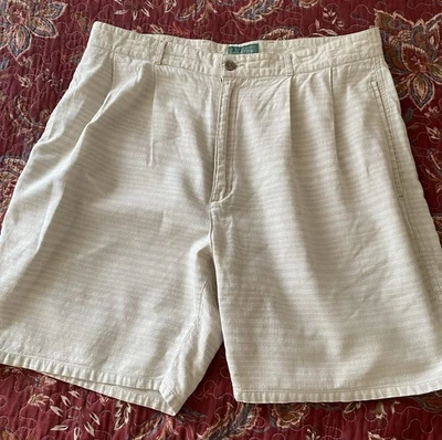 Baxter Brand Men's Natural Linen Cotton Shorts Size 36 - Image 1 of 4