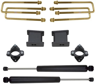 Kit de elevação MaxTrac 3" dianteiro e 4" traseiro com amortecedores traseiros para 07-18 GMC / Chevy 1500 - Imagem 1 de 4