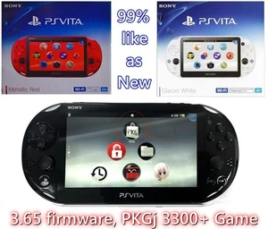 Sony PS Vita PCH-2000 Console 3.65 Région Version Gratuit, 128Go + Lot de Jeux - Picture 1 of 35