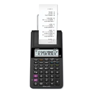 Casio HR-10RC Handheld Portable Printing Calculator Blk Print 1.6 Lines/Sec - Picture 1 of 2