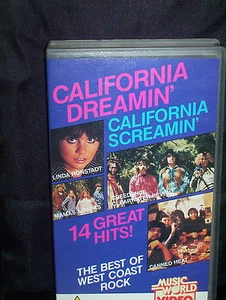 CALIFORNIA DREAMIN' CALIFORNIA SCREAMIN' - VHS VIDEO - JOPLIN, COODER, EAGLES - Picture 1 of 3
