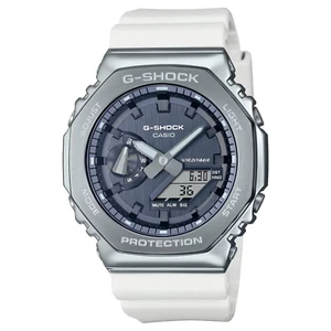 New Casio G-Shock 2100 Series Analog Digital Gray Dial, White Watch GM2100WS-7A - Picture 1 of 1