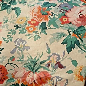 P Kaufmann Siebdruck Stoff Blumen Blumen Metropolitan Museum 5 Yards - Bild 1 von 11