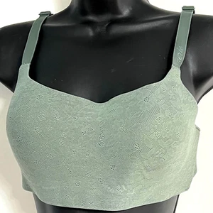 Aerie Green Smoothies Wireless Bralette Adjustable Straps Lg - Picture 1 of 4