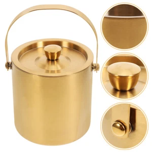 Stainless Steel Ice Bucket Cube for Cocktail Bar Wine Bottle Holder - Picture 1 of 12