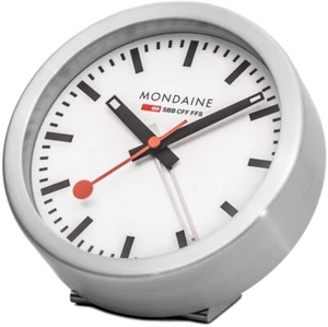 MONDAINE - kleine Tischuhr mit Weckfunktion, A997.MCAL.16SBB, Tischuhr + Wecker - Bild 1 von 3